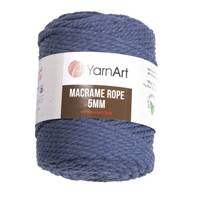Obrázok ku produktu Špagát na macrame techniku YarnArt MACRAME ROPE 5mm 761 modrá
