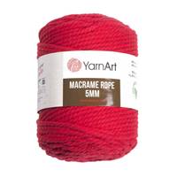 Obrázok ku produktu Špagát na macrame techniku YarnArt MACRAME ROPE 5mm 773 červená