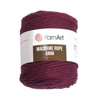 Obrázok ku produktu Špagát na macrame techniku YarnArt MACRAME ROPE 5mm 781 bordová