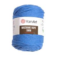 Obrázok ku produktu Špagát na macrame techniku YarnArt MACRAME ROPE 5mm 786 modra