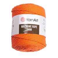 Obrázok ku produktu Špagát na macrame techniku YarnArt MACRAME ROPE 5mm 800 oranžová neonová