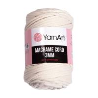 Obrázok ku produktu Špagát na macrame techniku YarnArt MACRAME CORD 3mm 752 smotanová