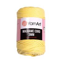 Obrázok ku produktu Špagát na macrame techniku YarnArt MACRAME CORD 3mm 754 žltá