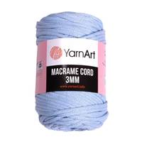 Obrázok ku produktu Špagát na macrame techniku YarnArt MACRAME CORD 3mm 760 modrá svetlá