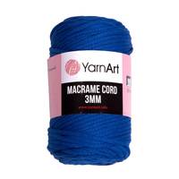 Obrázok ku produktu Špagát na macrame techniku YarnArt MACRAME CORD 3mm 772 modrá