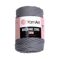 Obrázok ku produktu Špagát na macrame techniku YarnArt MACRAME CORD 3mm 774 sivá tmavá