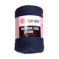 Obrázok ku produktu Špagát na macrame techniku YarnArt MACRAME CORD 3mm 784 modrá tmavá