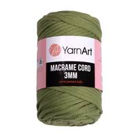 Obrázok ku produktu Špagát na macrame techniku YarnArt MACRAME CORD 3mm 787 zelená tmavá