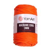 Obrázok ku produktu Špagát na macrame techniku YarnArt MACRAME CORD 3mm 800 oranžová neonová