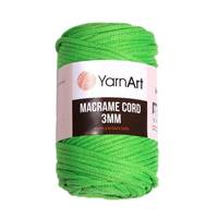 Obrázok ku produktu Špagát na macrame techniku YarnArt MACRAME CORD 3mm 802 zelená neonová