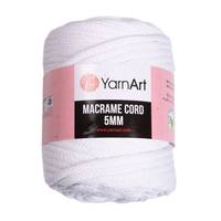 Obrázok ku produktu Špagát na macrame techniku YarnArt MACRAME CORD 5mm 751 biela