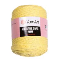 Obrázok ku produktu Špagát na macrame techniku YarnArt MACRAME CORD 5mm 754 žltá