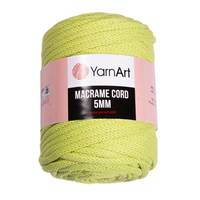 Obrázok ku produktu Špagát na macrame techniku YarnArt MACRAME CORD 5mm 755 zelená svetlá