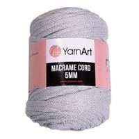 Obrázok ku produktu Špagát na macrame techniku YarnArt MACRAME CORD 5mm 756 sivá