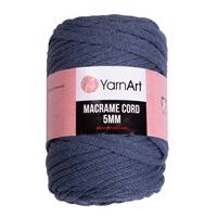 Obrázok ku produktu Špagát na macrame techniku YarnArt MACRAME CORD 5mm 761 modrá