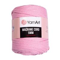 Obrázok ku produktu Špagát na macrame techniku YarnArt MACRAME CORD 5mm 762 ružová
