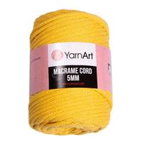 Obrázok ku produktu Špagát na macrame techniku YarnArt MACRAME CORD 5mm 764 žltá
