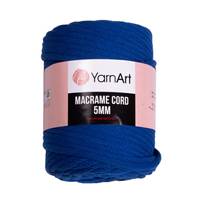 Obrázok ku produktu Špagát na macrame techniku YarnArt MACRAME CORD 5mm 772 modrá tmavá