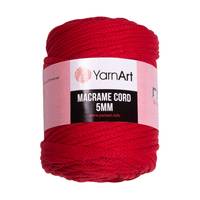 Obrázok ku produktu Špagát na macrame techniku YarnArt MACRAME CORD 5mm 773 červená
