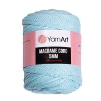 Obrázok ku produktu Špagát na macrame techniku YarnArt MACRAME CORD 5mm 775 modrá svetlá
