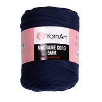 Obrázok ku produktu Špagát na macrame techniku YarnArt MACRAME CORD 5mm 784 modrá tmavá