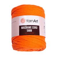 Obrázok ku produktu Špagát na macrame techniku YarnArt MACRAME CORD 5mm 800 oranžová neonová