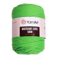 Obrázok ku produktu Špagát na macrame techniku YarnArt MACRAME CORD 5mm 802 zelená neonová