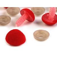 Obrázok ku produktu NOS ZAMATOVÝ 11x14mm červená 4ks