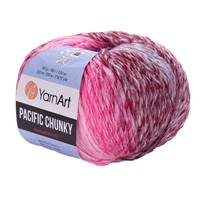Obrázok ku produktu Pletacia vlna YarnArt PACIFIC CHUNKY 310 ružová bordová sivá
