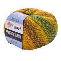Obrázok ku produktu Pletacia vlna YarnArt PACIFIC CHUNKY 305 žltá zelená hnedá
