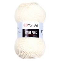 Obrázok ku produktu Pletacia priadza YarnArt JEANS PLUS 03 smotanová