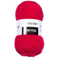 Obrázok ku produktu Pletacia priadza YarnArt JEANS PLUS 51 červená