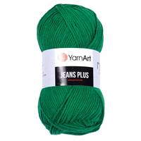 Obrázok ku produktu Pletacia priadza YarnArt JEANS PLUS 52 zelená
