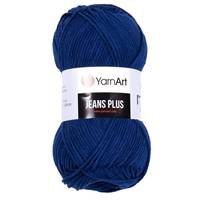 Obrázok ku produktu Pletacia priadza YarnArt JEANS PLUS 54 modrá tmavá