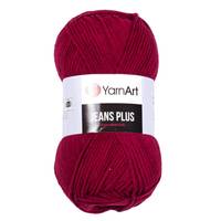 Obrázok ku produktu Pletacia priadza YarnArt JEANS PLUS 66 bordová