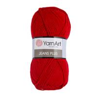 Obrázok ku produktu Pletacia priadza YarnArt JEANS PLUS 64 červená
