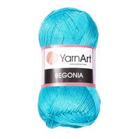 Obrázok ku produktu Pletacia vlna YarnArt BEGONIA 0008 modrá tyrkysová