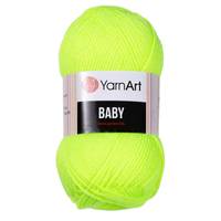 Obrázok ku produktu Pletacia priadza YarnArt BABY 8232 žltá neonová
