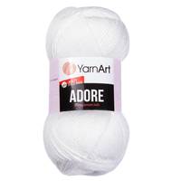 Obrázok ku produktu Pletacia priadza YarnArt ADORE 330 biela