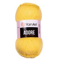 Obrázok ku produktu Pletacia priadza YarnArt ADORE 332 žltá svetlá
