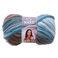 Obrázok ku produktu Moher Special Ebruli 80478 modrá biela hnedá zelená