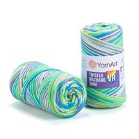 Obrázok ku produktu Špagát na macrame techniku YartArt TWISTED MACRAME VR 3mm 920 zelená modrá
