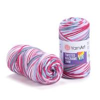 Obrázok ku produktu Špagát na macrame techniku YartArt TWISTED MACRAME VR 3mm 917 sivá modrá červená