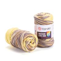 Obrázok ku produktu Špagát na macrame techniku YarnArt MACRAME CORD VR 3mm 914 béžová žltá