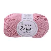 Obrázok ku produktu Pletacia priadza Drops SAFRAN UNI COLOUR 01 ružová