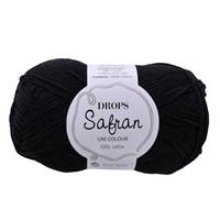 Obrázok ku produktu Pletacia priadza Drops SAFRAN UNI COLOUR 16 čierna
