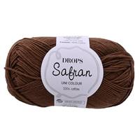 Obrázok ku produktu Pletacia priadza Drops SAFRAN UNI COLOUR 68 hnedá