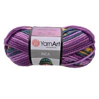 Obrázok ku produktu Pletacia vlna YarnArt INCA 656 fialová modrá žlatá