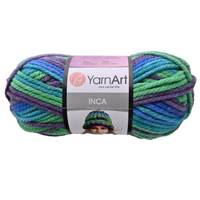 Obrázok ku produktu Pletacia vlna YarnArt INCA 658 hnedá modrá zelená
