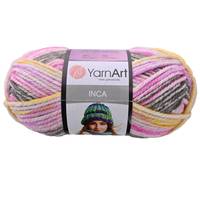 Obrázok ku produktu Pletacia vlna YarnArt INCA 659 ružová biela hnedá